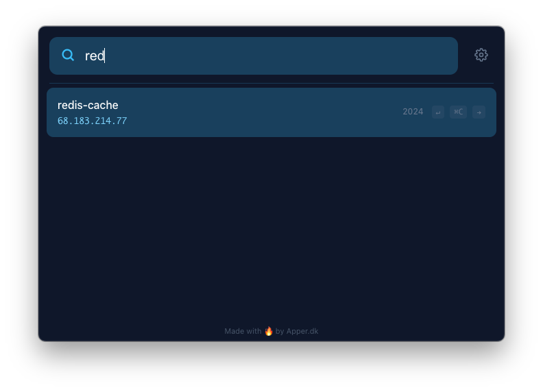Search filtering servers by domain name